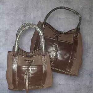 Nwot avon faux leather mommy and me handbags large 10x13 small 6x9